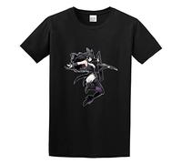 JINDIAOWENJU Blake Belladonna Unisex 100% Cotton Short-Sleeve T-Shirts Black L