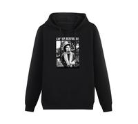 JINDIAOWENJU Captain Beefheart Fast and Bulbous Music Hoody Unisex Long Sleeve Hooded with Pocket Black XXL