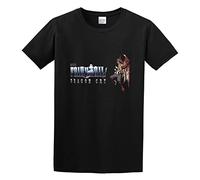 JINDIAOWENJU Fairy Tail Movie 2 Dragon Cry Unisex 100% Cotton Short-Sleeve T-Shirts Black S