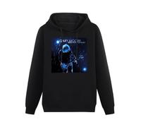 JINDIAOWENJU Gary Moore Bad for You Baby Hoody Unisex Ptinted Hoodies Long Sleeve Men's Hooded with Pocket Black XL