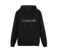 JINDIAOWENJU Gary Numan Silver Exile Hoody Unisex Ptinted Hoodies Long Sleeve Men's Hooded with Pocket Black XL