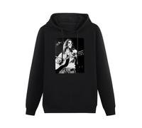 JINDIAOWENJU Glenn Frey Guitar Hoody Unisex Ptinted Hoodies Long Sleeve Men's Hooded with Pocket Black S