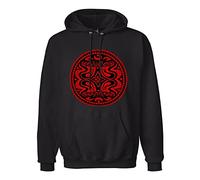 JINDIAOWENJU Gov't Mule Logo Hoody Unisex Ptinted Hoodies Long Sleeve Men's Hooded with Pocket Black XL