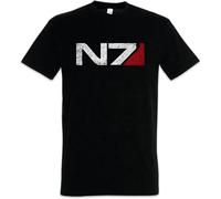 JINDIAOWENJU N7 Normandy Logo T-Shirt Mass Commander Shepard Cerberus Pc Game Effect T Shirt Unisex 100% Cotton Short-Sleeve T-Shirts Black L