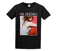 JINDIAOWENJU The Vaccines What Did You Expect from The Vaccines Unisex 100% Cotton Short-Sleeve T-Shirts Black S