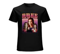 JINDIAOWENJU Vintage Bree Van De Kamp Homage Desperate Housewives Funny Tee Short-Sleeve T-Shirts Black S