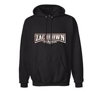 JINDIAOWENJU Zac Brown Band Brown Zac Band Hoody Unisex Ptinted Hoodies Long Sleeve Men's Hooded with Pocket Black XL