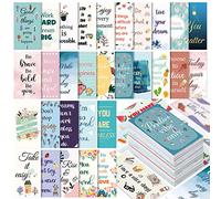 Jinei Lot de 300 cartes de motivation inspirantes - Petites mini cartes d'encouragement pour femmes, étudiants, filles, adolescentes (style fleur)