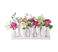 JINFA Set de 10 Vases en Céramique - Ensemble Fusionné, Fait Main - Décoration Table, Mariage, Cadeau