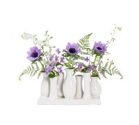 JINFA Set de 7 Vases Décoratifs en Céramique - Ensemble Fixé, Fait Main - Design Nordique