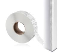 Jinfanshurich Bande de joint autocollante 5 cm x 40 m, en PVC, pour cloison sèche, bouton avec protection des bords, rail d'angle pour plafonds et fissures murales, ruban d'étanchéité très flexible