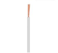 JINFEUGE 1/5/10 M, Blanc, Simple Câble de Cuivre Flexible Gainé Pvc Rv 22 20 18 17 15 13 11 9 7 Awg, Câble D'Extension de Signal Électronique/9 Awg 6.0Mm/5 Meter