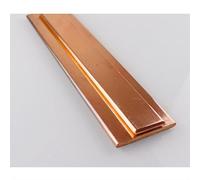 JINFEUGE 1 Barre de Cuivre Pur À 99%, Plaque Plate En Métal, Épaisseur 1/1,5/2/3/4/5 Mm, Longueur 250 Mm/1 * 10 * 250Mm
