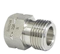 JINFEUGE 1 Pièce Cga350 Vers 1/4" Npt Vcr Mâle 1/4" Tube Bouchon D'Extrémité À Souder Automatique En Laiton Sus316L/ Color/Cga3501L4Nptf Brass