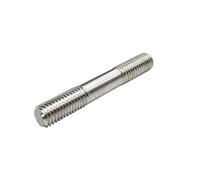 JINFEUGE 1 Pièce, Tige Filetée Double M6, Acier Inoxydable 304 A2, Tige Filetée Sans Tête, Tige Filetée À Double Tête/M6/40Mm