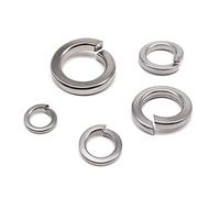 JINFEUGE 10/50 Pièces M1,6 M2 M2,5 M3/M4 M5 M6 M8 M10 M12 M14 M16 En Acier Inoxydable Gb93 A4 316, Rondelles Ressort Fendues, Joint Élastique/10Pcs M8