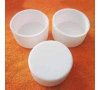 JINFEUGE 10 Pièces de Protection Pourhine, Embouts En Caoutchouc de Silicone, Bande D'Étanchéité Ronde Pour Tube Acrylique, 9 Mm, 10 Mm, 11 Mm, 12 Mm, 13 Mm, 14 Mm/White/A 34.5Mm (10Pcs)