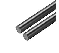 JINFEUGE 2 Pièces Tige Solide En Fibre de Verre Noire, Longueur 500 Mm, Matériau Du Modèle Élastique, Barre En Plastique Technique/15Mm*500Mm*2Pcs