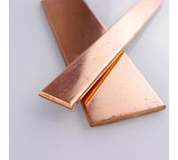 JINFEUGE Barre Plate En Cuivre Pur À 99,95% Pour Bricolage, Épaisseur 3/4/5/6/8 Mm, Longueur 100 Mm/Color/6 * 30 * 100Mm