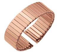 JINFEUGE Bracelets de Montre En Métal, Bracelet Élastique En Acier Inoxydable 22 Mm, Bracelet D'Extension Unisexe, Bracelet de Remplacement Pour Montres Traditionnelles Ou Connectées/Rose D/22Mm-M145M