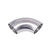 JINFEUGE Coude À Souder Bout À Bout 90° Ø Ext. 54/57/60/63/70/76/80/85/89/102/104/108/114 Mm, Raccord En Inox 304, Brassage Artisanal/76Mm Od/90 Degree Elbow