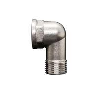 JINFEUGE Coude En Acier Inoxydable 201 1/2", 3/4", 1" Bspp Femelle Et Mâle, Adaptateur de Réduction/Female-Male Dn20/201