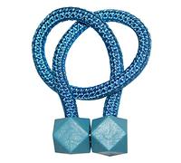 JINFEUGE Embrasses de Rideaux, Lot de 2, Attaches À Boucle Avec Clip, Attaches Magnétiques, Accessoires de Chambre, Rose, 46 Cm/Sapphire/46Cm