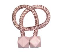 JINFEUGE Embrasses de Rideaux, Lot de 2, Attaches À Boucle Avec Clip, Attaches Magnétiques, Accessoires de Chambre, Rose, 46 Cm/Pink/46Cm
