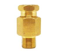JINFEUGE Lot de 5 Coudes À Compression Métriques Mâles 4/6/8 Mm, Filetage 1/8", 1/4", M4, M5, M6, M8, M10, 4/6/8 Mm, Pour Système de Lubrification À L'Huile/Straight/M10*1Mm To 4Mm