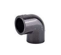 JINFEUGE Raccord de Tuyau En Pvc Noir, Coude de 20 À 50 Mm, Raccord En T, Raccord D'Alimentation En Eau Pour Aquarium, Embout de Drainage, Raccords D'Irrigation/90 Degree Elbow/20Mm Black