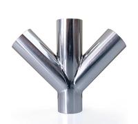 JINFEUGE Raccord En Y 4 Voies Pour Tuyaux de 19, 25, 32, 38, 45, 51, 57, 63, 76, 89, 102, 108 Mm de Diamètre Extérieur, À Souder Bout À Bout, Pour Brassage Artisanal/89Mm/Weld Od