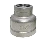JINFEUGE Raccord Réducteur Femelle Bsp Npt 1/8", 1/4", 3/8", 1/2", 3/4", 1", 2", 3", 4", En Acier Inoxydable 304/316, Pour Eau, Gaz, Pétrole/Npt Ss304/2-1L2 To 1-1L4 Inch