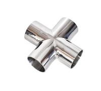 JINFEUGE Répartiteur 4 Voies En Croix Pour Tuyaux de 19 À 108 Mm de Diamètre Extérieur, En Acier Inoxydable 304, Pour Brassage Artisanal, Bière Et Vin/Color/102Mm 2 Thick