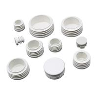 JINFEUGE Round Plastic Blanking End Caps Tube Pipe Inserts Plug Dia 16 19 22 25 28 30 32 38 40 42 45 50 63 70 74 76 80 90 100Mm 50-12Pcs/20Pcs/42Mm