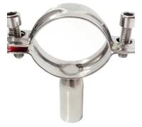 JINFEUGE Support de Fixation Pour Tuyau Ss304 de 1/2" À 4" Avec Embase de 15 À 102 Mm./C Type H 45Mm/Clamp 15-19Mm