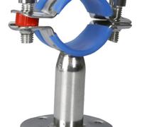 JINFEUGE Support de Fixation Pour Tuyau Ss304 de 1/2" À 4" Avec Embase de 15 À 102 Mm./D Type H 50Mm/Clamp 45-48Mm