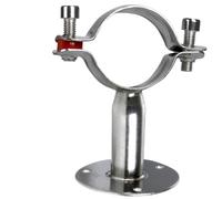 JINFEUGE Support de Fixation Pour Tuyau Ss304 de 1/2" À 4" Avec Embase de 15 À 102 Mm./E Type H 50Mm/Clamp 25-27Mm