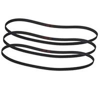 JINFOLI 1 courroie de distribution en caoutchouc à boucle fermée GT2 110/122/158/200/400/610/1220 mm, largeur 2GT 6, poulie adaptée, for pièces d'imprimante 3D Pièces pour imprimantes 3D(BLACK 122mm)