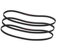 JINFOLI 1 courroie de distribution en caoutchouc à boucle fermée GT2 110/122/158/200/400/610/1220 mm, largeur 2GT 6, poulie adaptée, for pièces d'imprimante 3D Pièces pour imprimantes 3D(BLACK 158mm)