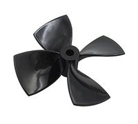 JINFOLI 1 Paire d'hélices à 4 pales PC Diamètre extérieur 60 mm 70 mm 80 mm Ouverture 5 mm Pagaie CW CCW Prop RC Modèle Nest Boat Trawler UAV Hélice de Bateau(Dia 80mm)