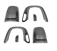 JINFOLI 22, for Classe C, for C200l, for C260l, Autocollants de boutons d'appui-tête Autocollants de panneau de décoration intérieure Autocollant décoratif pour interrupteur de siège auto(Carbon Fiber