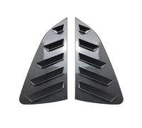 JINFOLI Autocollant de Garniture Couvercle volet latéral fenêtre arrière for Polo MK6 2018-2023, en Fibre Carbone ABS Grille d'aération pour Toit de Voiture(Carbon)