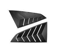 JINFOLI Autocollant décoratif for volet latéral de fenêtre arrière voiture, garniture ventilation, for Mustang (2024-2025) et accessoires extérieurs Grille d'aération pour toit de voiture(Matte Black)