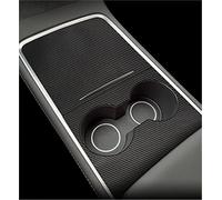JINFOLI Autocollants décoratifs en PVC for console centrale de voiture, kit décoration intérieure, for Tesla, modèle 3/Y 2021 Autocollant de superposition pour console centrale de véhicule