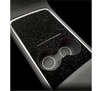 JINFOLI Autocollants décoratifs en PVC for console centrale de voiture, kit décoration intérieure, for Tesla, modèle 3/Y 2021 Autocollant de superposition pour console centrale de véhicule