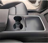 JINFOLI Autocollants décoratifs for console centrale, kit de décoration intérieure, for Tesla Model 3/Y 2021 Autocollant de superposition pour console centrale de véhicule