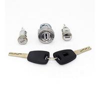 JINFOLI Avec clés à lame SIP22 3 pièces ensemble complet cylindre de barillet de serrure de coffre de porte d'allumage, for Fiat, for Peugeot, Boxer, for Citroën, Jumper 2006 sur barillet de serrure d