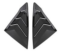 JINFOLI Capuchon de fenêtre arrière Voiture, for 11e génération 2022-2025, Cache-obturateur latéral, Garniture autocollante, Accessoires ABS Grille d'aération pour Toit de Voiture(Gloss Black)