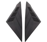 JINFOLI Capuchon de fenêtre arrière Voiture, for 11e génération 2022-2025, Cache-obturateur latéral, Garniture autocollante, Accessoires ABS Grille d'aération pour Toit de Voiture(Matte Black)