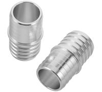 JINFOLI Connecteur de tuyau radiateur en aluminium, 2 pièces, adaptateur ligne liquide refroidissement, coupleur d'épissure, pour chauffage voiture connecteur de tuyau de chauffage